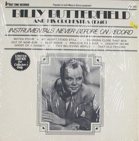Billy Butterfield And His Orchestra Vinyl 12"
