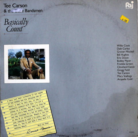 Tee Carson & The Basie Bandsmen Vinyl 12"