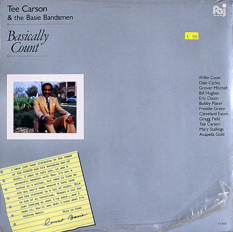 Tee Carson & The Basie Bandsmen Vinyl 12"