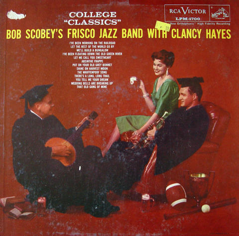 Bob Scobey's Frisco Jazz Band With Clancy Hayes Vinyl 12"