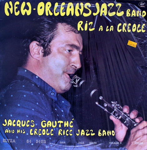 Jacques Gauthe And His Creole Rice Jazz Band Vinyl 12"
