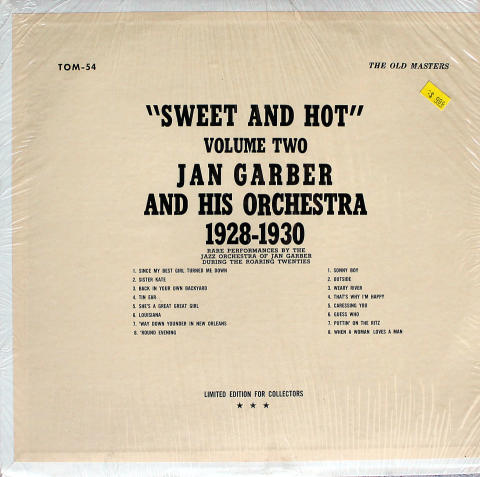 Jan Garber And His Orchestra Vinyl 12"