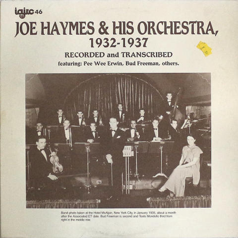 Joe Haymes & His Orchestra Vinyl 12"