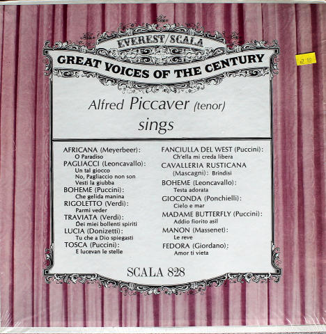 Alfred Piccaver Vinyl 12"