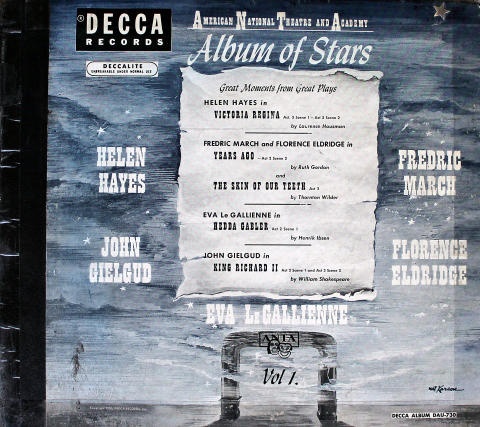 American National Theatre And Academy: Album Of Stars Vol. 1 Vinyl 12"