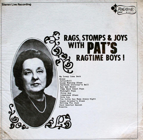 Pat's Ragtime Boys! Vinyl 12"