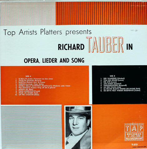 Richard Tauber Vinyl 12"