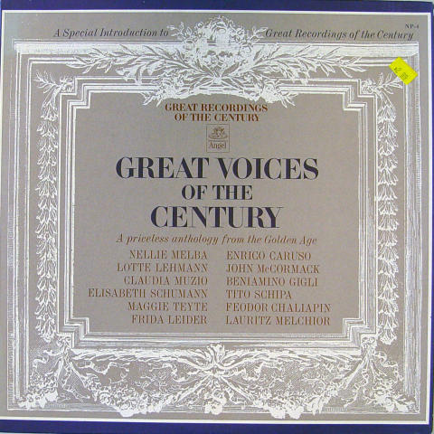 Great Voices Of The Century Vinyl 12"