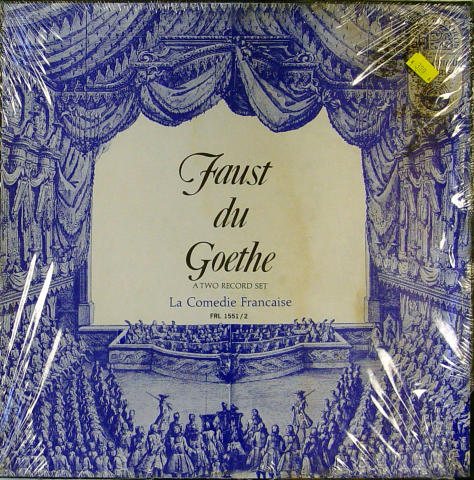 Johan Wolfgang Van Goethe Vinyl 12"