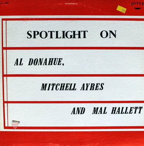 Al Donahue / Mitchell Ayres / Mal Hallett Vinyl 12"