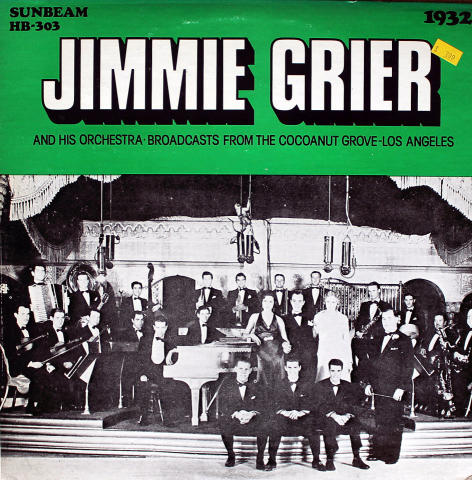 Jimmie Grier And His Orchestra Vinyl 12"