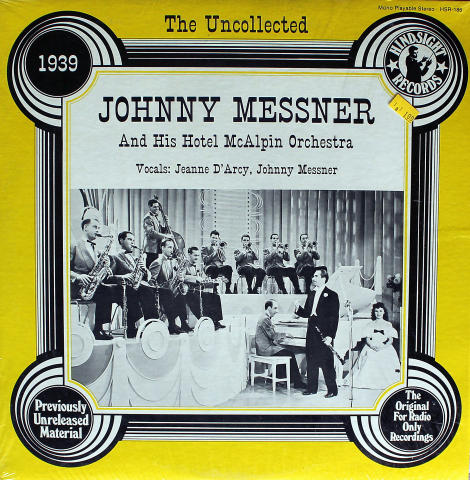 Johnny Messner And His Hotel McAlpin Orchestra Vinyl 12"
