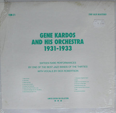 Gene Kardos And His Orchestra Vinyl 12"