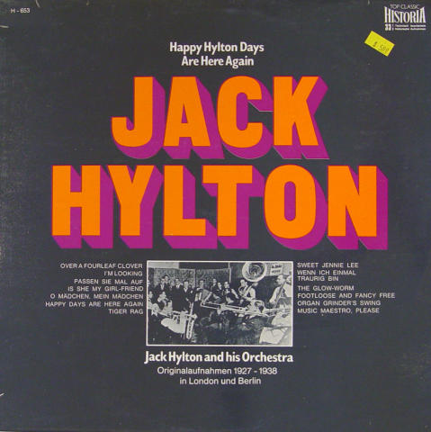 Jack Hylton And His Orchestra Vinyl 12"