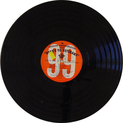 "Here's To Veterans" Program No. 1282 Vinyl 12"