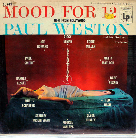 Paul Weston & His Orchestra Vinyl 12"