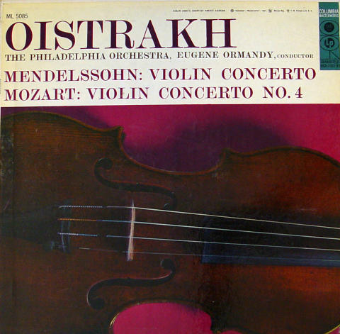 Mendelssohn / Mozart Vinyl 12"