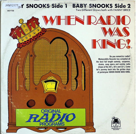 Baby Snooks With Fanny Brice Vinyl 12"