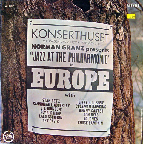 Jazz At The Philharmonic In Europe Vinyl 12"