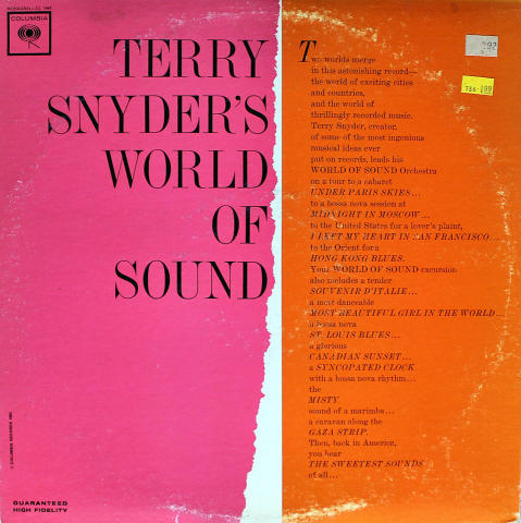 Terry Snyder Vinyl 12"