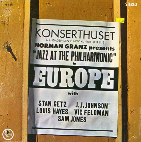 Norman Granz Presents: "Jazz At The Philharmonic" In Europe Vinyl 12"