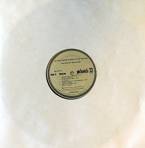 High Society Swing Band Vinyl 12"