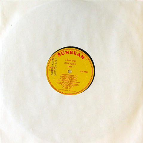 Lena Horne Vinyl 12"