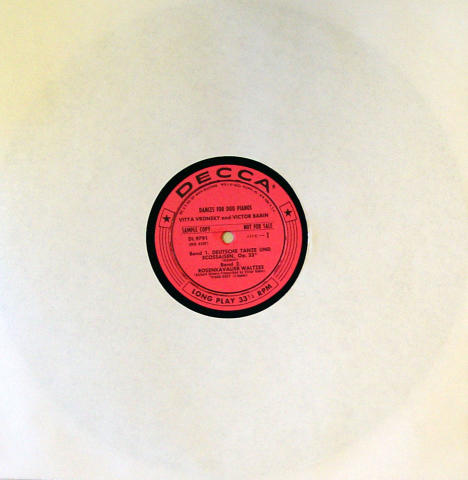 Vitya Vronsky / Victor Babin Vinyl 12"