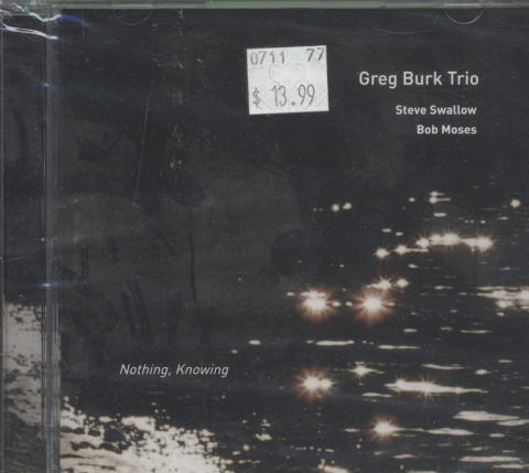 Greg Burk Trio CD