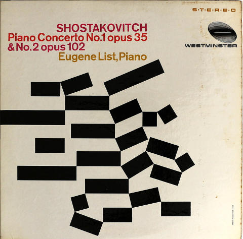 Eugene List Vinyl 12"