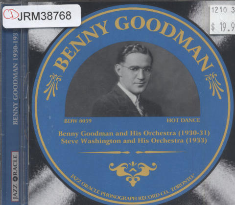 Benny Goodman and His Orchestra CD