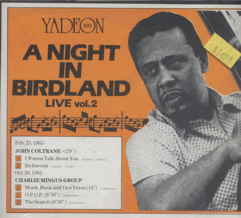 A Night in Birdland Live: Vol. 2 CD