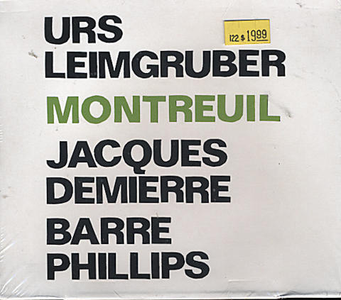 Urs Leimgruber / Jecques Demierre / Barre Phillips CD