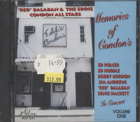 Red Balaban & The Eddie Condon All-Stars CD