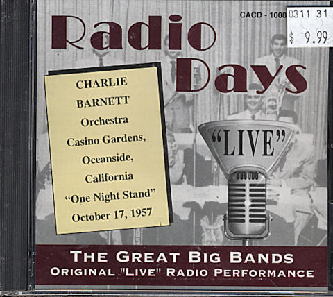 Charlie Barnet Orchestra CD