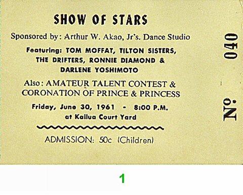 Tom Moffatt Vintage Ticket