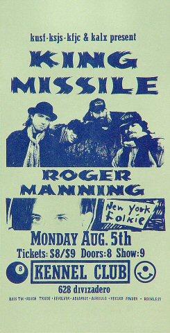 King Missile Handbill