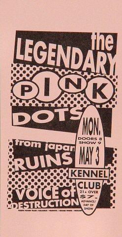 Legendary Pink Dots Handbill