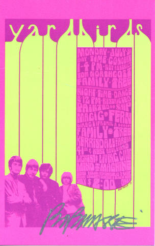 Yardbirds Handbill