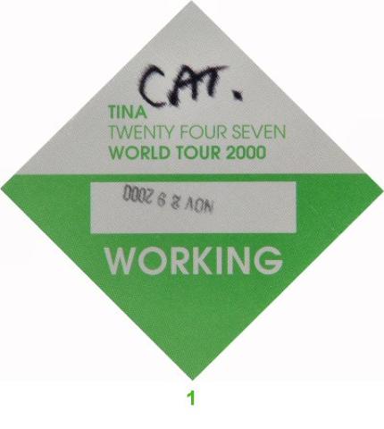 Tina Turner Backstage Pass