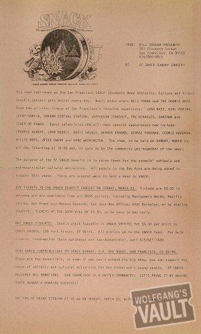 Grateful Dead Handbill