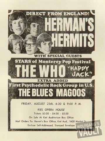 Herman's Hermits Handbill
