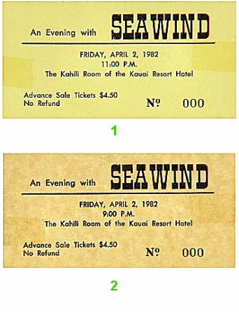 Seawind Vintage Ticket