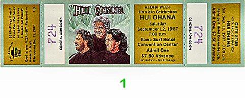 Hui 'Ohana Vintage Ticket
