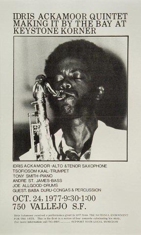 Idris Ackamoor Quintet Poster