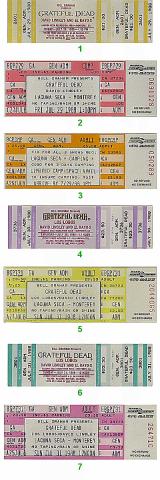 Grateful Dead Vintage Ticket