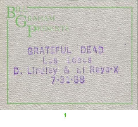 Grateful Dead Backstage Pass