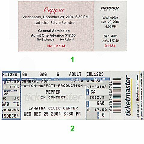 Pepper Vintage Ticket