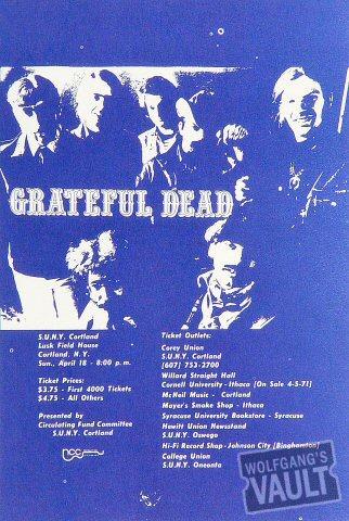 Grateful Dead Handbill