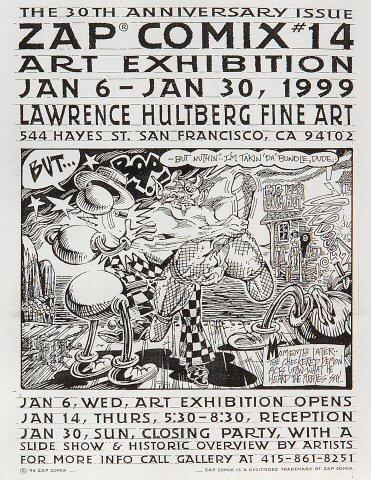 Zap Comix #14 Art Exhibition Handbill